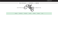 Desktop Screenshot of mintwichcreative.com